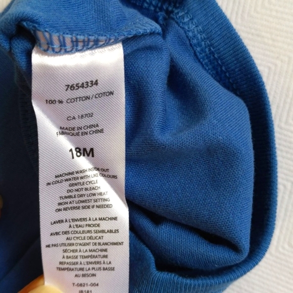 2-pack cotton short sleeve bodysuit diaper shirt bundle 18 months baby boys - Picture 6 of 11